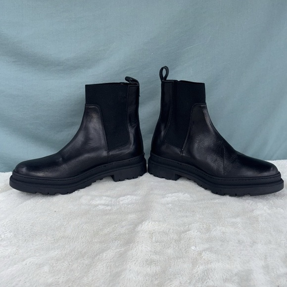NWOT To Boot New York Allan Leather (Black) Men’s Boots Size 7.5 - Picture 1 of 8